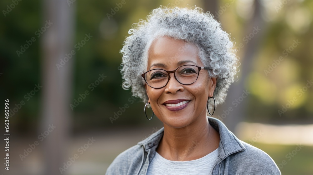 Portrait of a senior African American woman. Portrait of a senior African American woman.