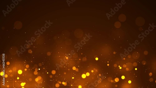 Yellow Glitters Abstract Holiday Background