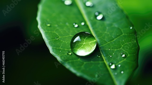 Dewdrop on a leaf