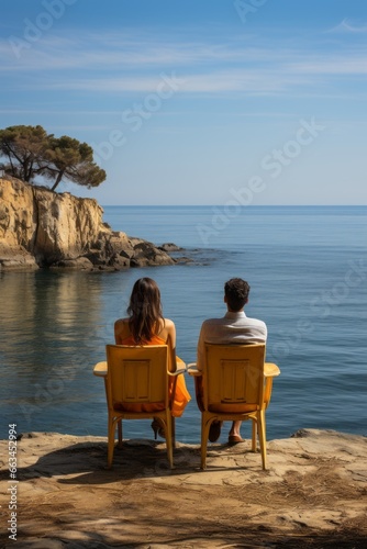 Couple overlooking the sea © Blue_Utilities