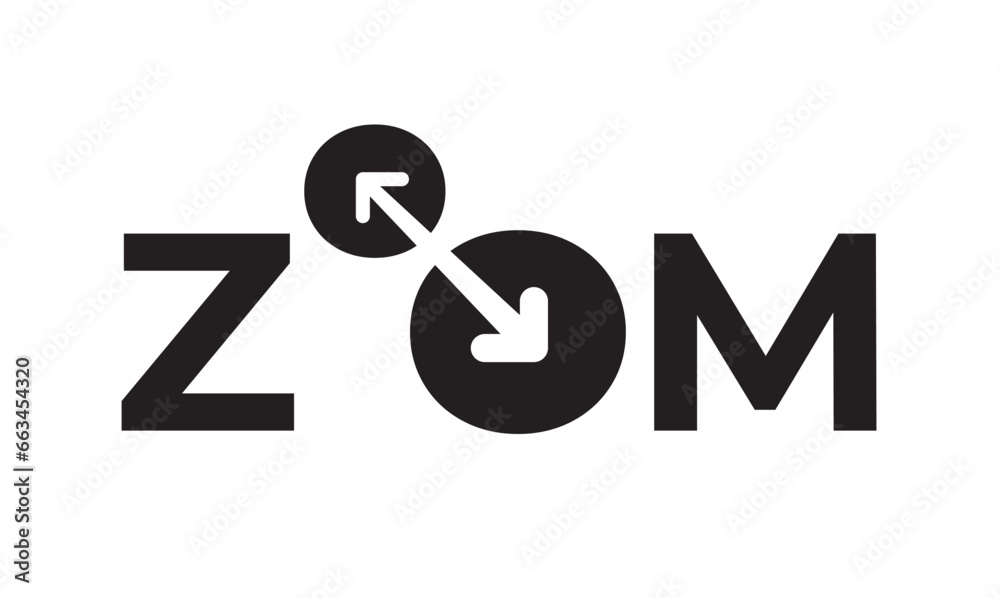Obraz premium zoom logo concept