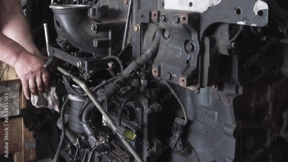 Diesel Engine Overhaul and Rebuild. Repair of the tractor engine Diesel Engine Overhaul and Rebuild. Repair of the tractor engine