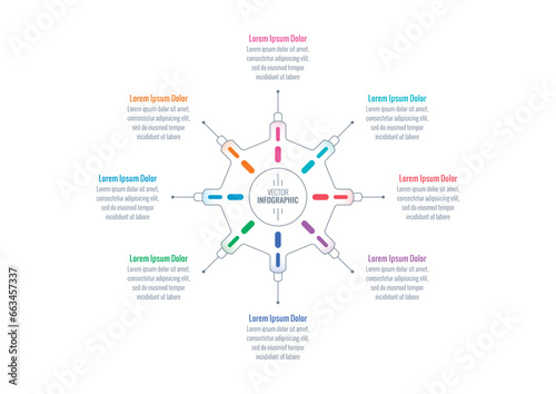 wheel infographic template. eight options infographic template. internet, education, annual report, business, magazine infographic template