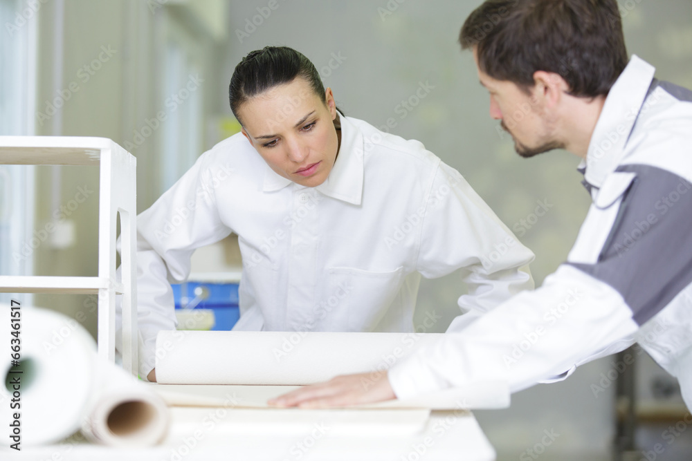 Fototapeta premium staff taking notes in the archives