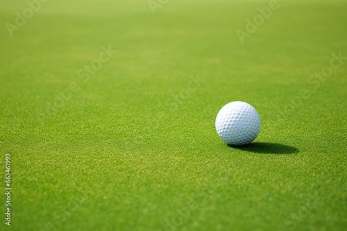 Golfing Precision: Focus on the Ball on a Sunny Day