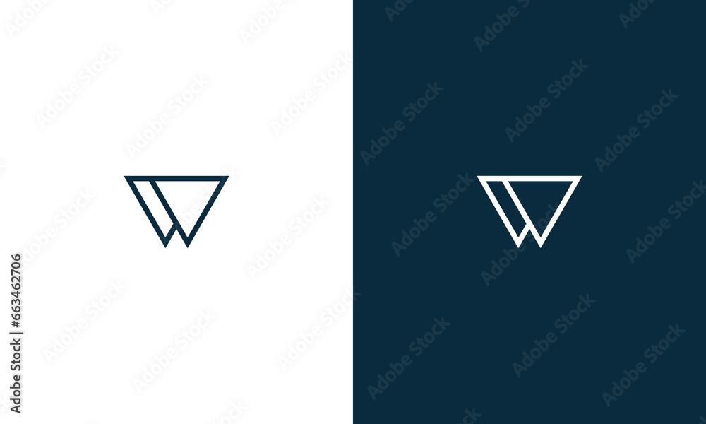 collection of initial w logo design vector - obrazy, fototapety, plakaty 