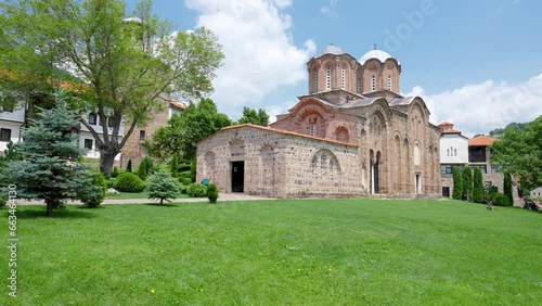 Macedonian landmark. Medieval Lesnovo Monastery of St. Archangel Michael and St. Hermit Gabriel of Lesnovo, Probistip region, Republic of North Macedonia.
