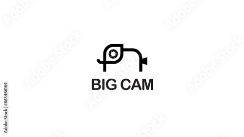 cam logo, big logo. camera logo