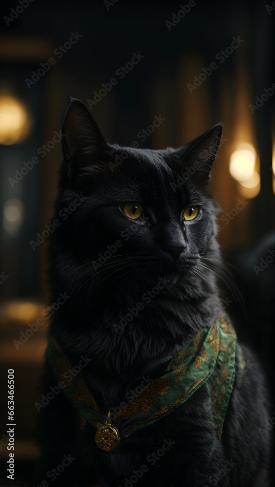 black cat on the window black cat on the window