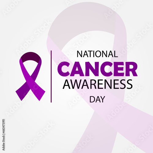 National Cancer Awareness Day Hand Drawn Illustration Creative  photo