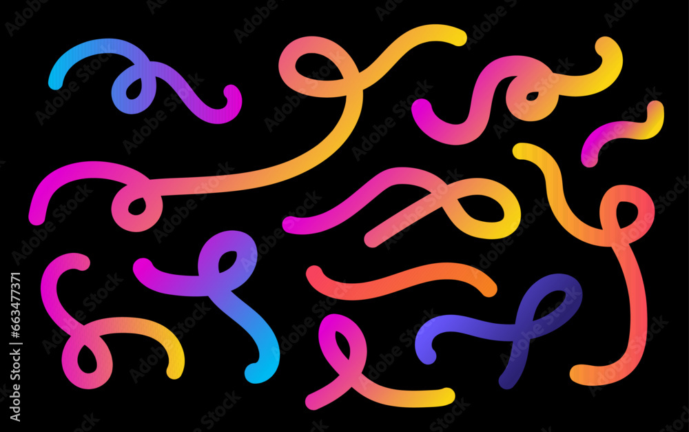 vector scribble doodle curved lines vector scribble doodle curved lines