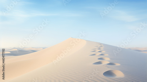 Minimalist Desert Landscape, Close-Up View
