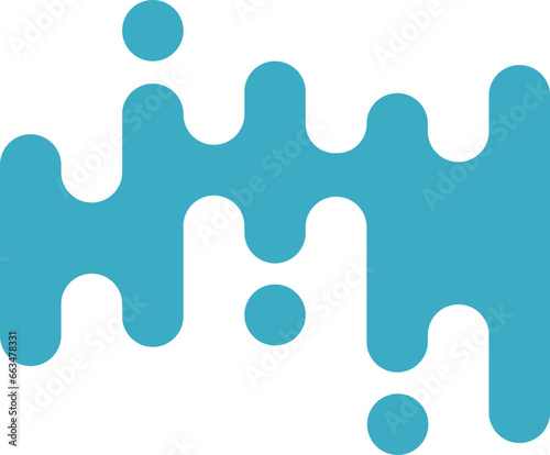 blue paint and drops, dripping paint on the wall, thick paint