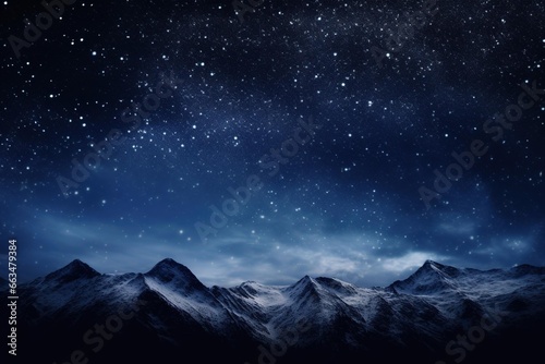 Mountain ridge silhouette against a backdrop of the Milky Way © Dan