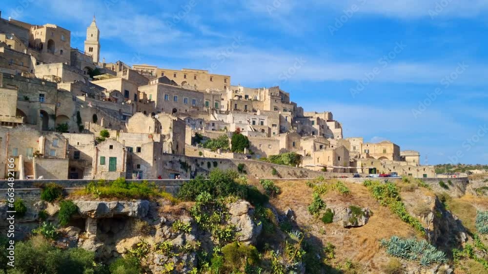 Matera - Basilicata Region Italy - View of the historic old town Matera - Basilicata Region Italy - View of the historic old town