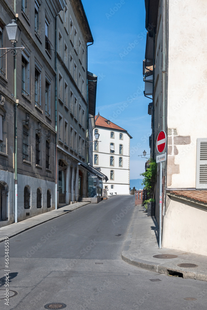 Old town of city of Geneva, Switzerland