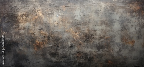A weathered black and grey wall with visible rust