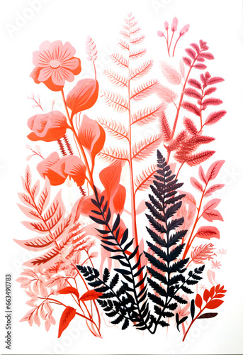 Experiment with the captivating art of risography to transform botanical illustrations into beautiful nature-themed prints for home décor or design projects.