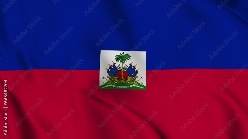 HaitiWaving Flag Realistic Animation Video HaitiWaving Flag Realistic Animation Video