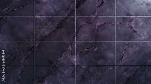 Pattern of Marble Tiles in dark purple Colors. Top View