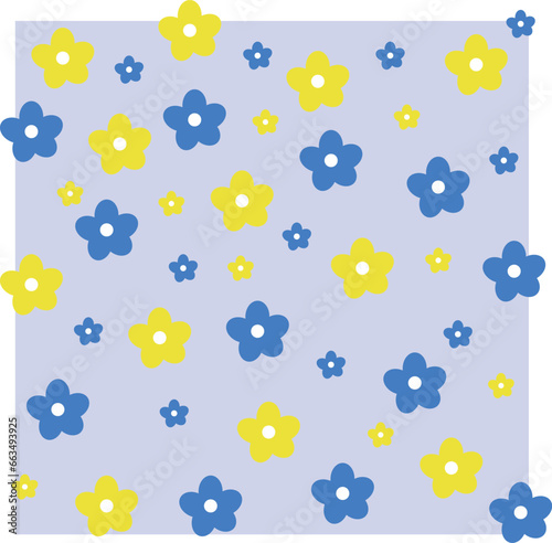 seamless pattern with flowers