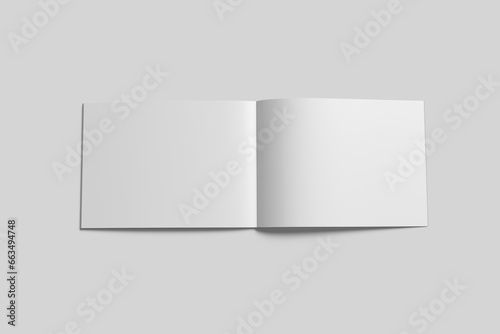 BLANK A4 LANDSCAPE MAGAZINE MOCKUP