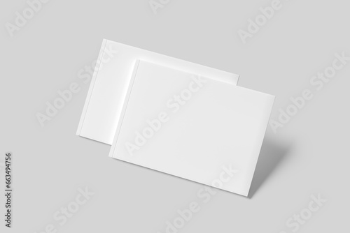 BLANK A4 LANDSCAPE MAGAZINE MOCKUP