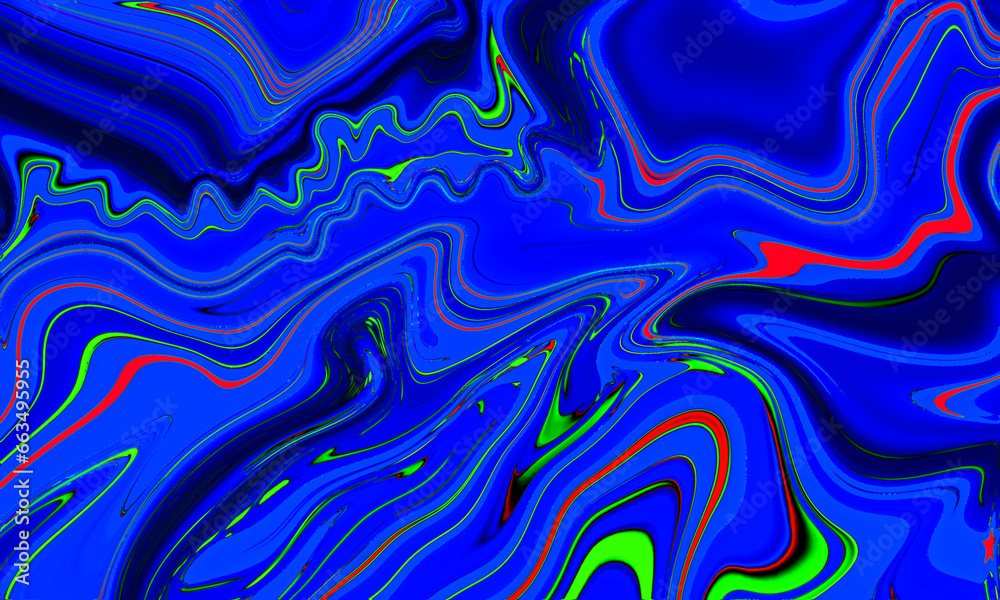 Obraz premium abstract artistic colorful liquid psychedelic illustration geometric art backdrop