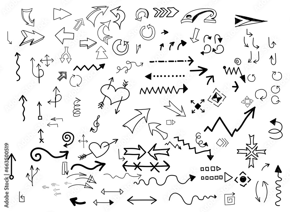 Hand drawn arrows Hand drawn arrows