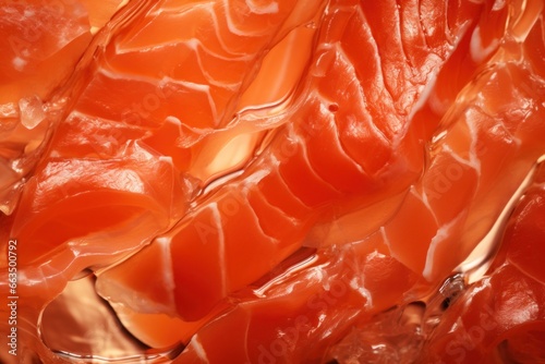 Sliced salmon fillets close up © nordroden