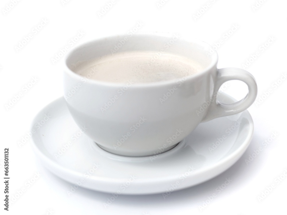 White background with coffee cup White background with coffee cup