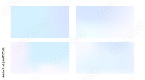 Set of light neon colored backgrounds. Vector modern pastel design template for web and printing.