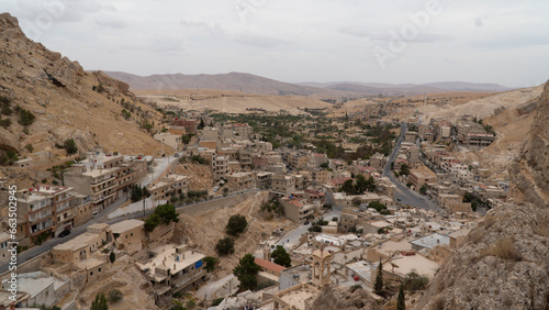 Maaloula city view, Syria photo