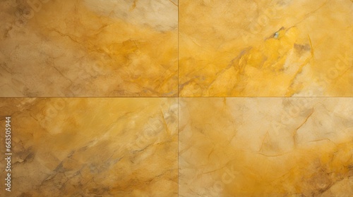 Pattern of Marble Tiles in yellow Colors. Top View