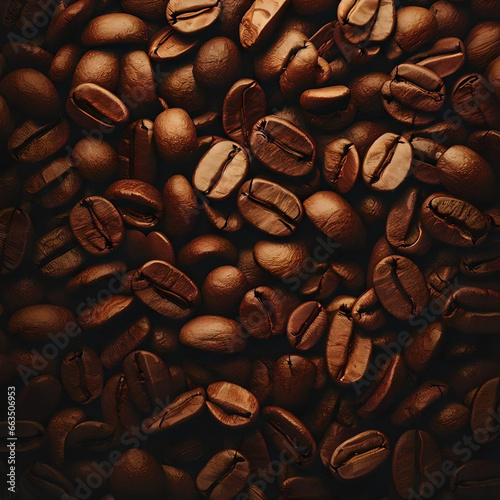 Generative AI. Coffee beans background 
