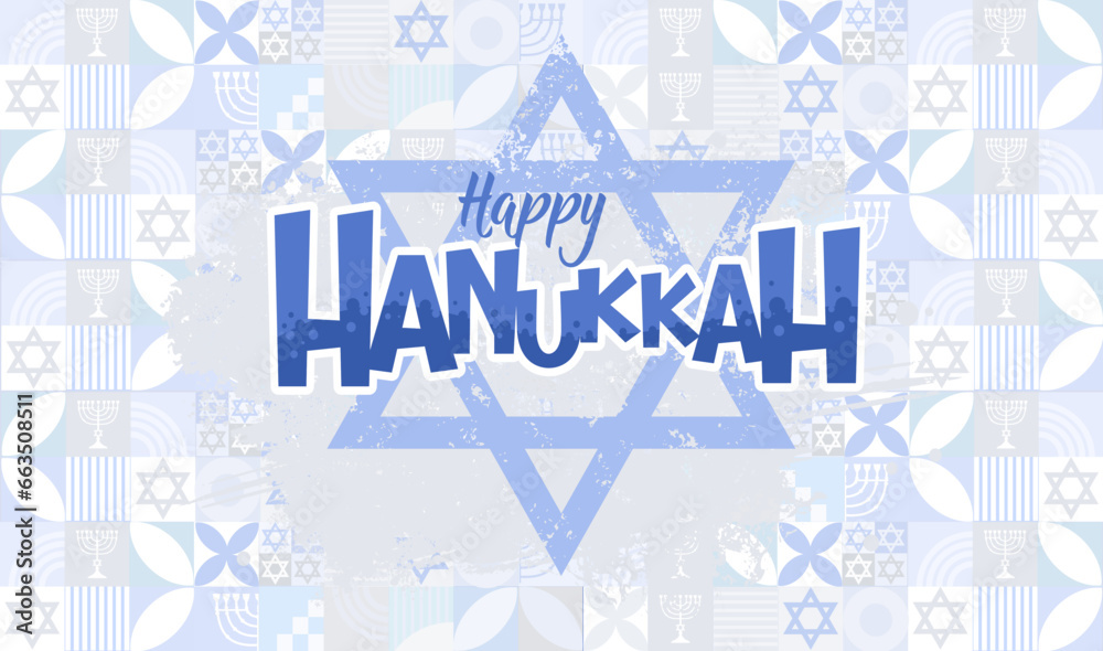 Happy Hanukkah banner, card , vector illustration Happy Hanukkah banner, card , vector illustration