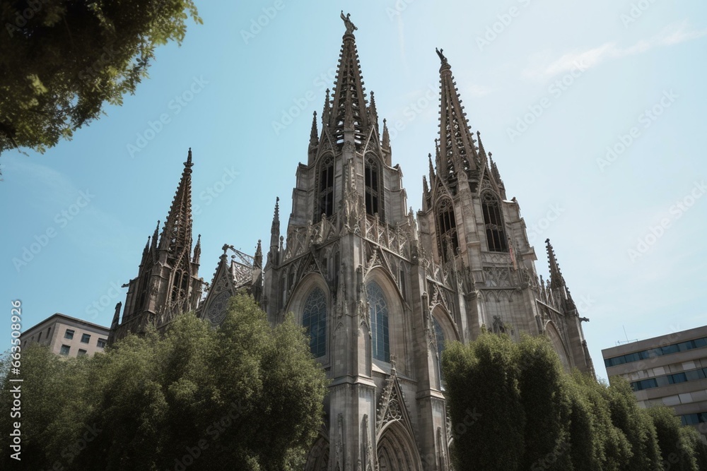 A famous cathedral. Generative AI