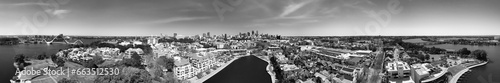 Aerial view of Claise Brook and Mardalup Park in Perth