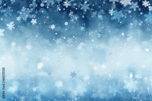 blue and white snowflakes background © olegganko