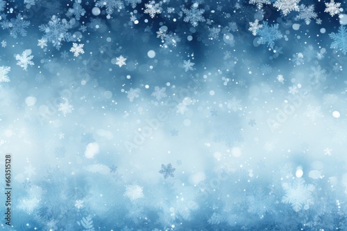 blue and white snowflakes background