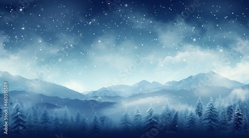 a beautiful landscape covered with snowflakes is shown