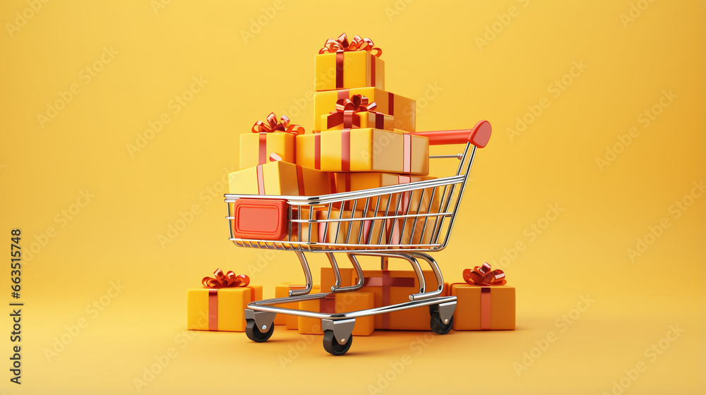 symbolic background for shopping gifts in golden yellow
symbolic background for shopping gifts in golden yellow
