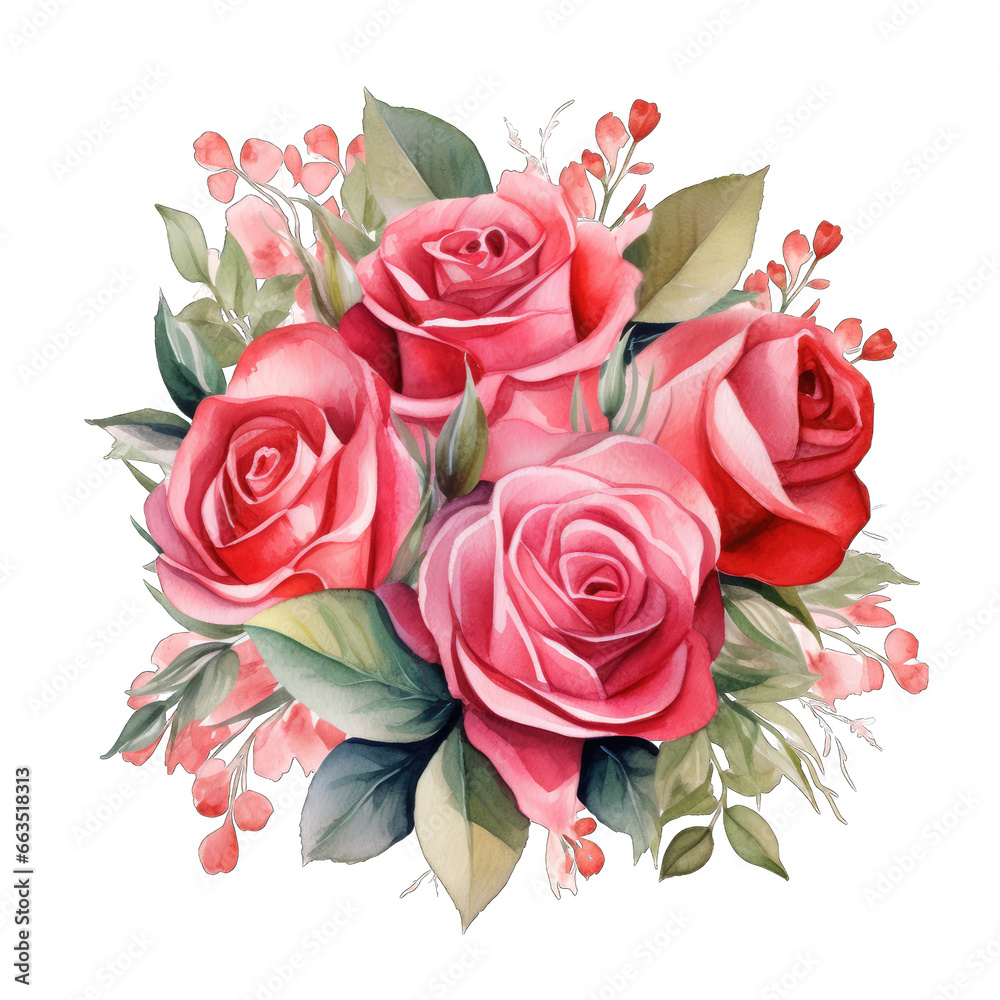 Valentine's Day illustration, isolated on transparent background Valentine's Day illustration, isolated on transparent background