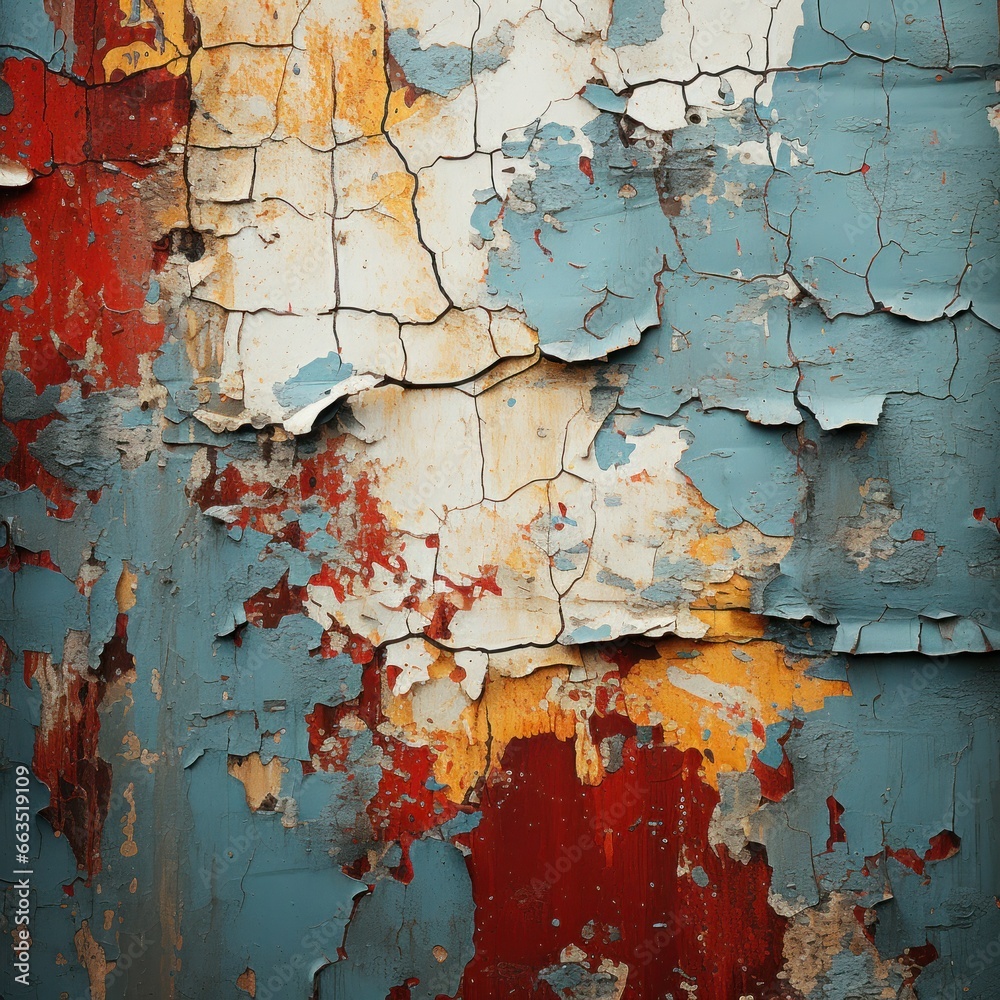 Cracked, aged, distressed paint texture