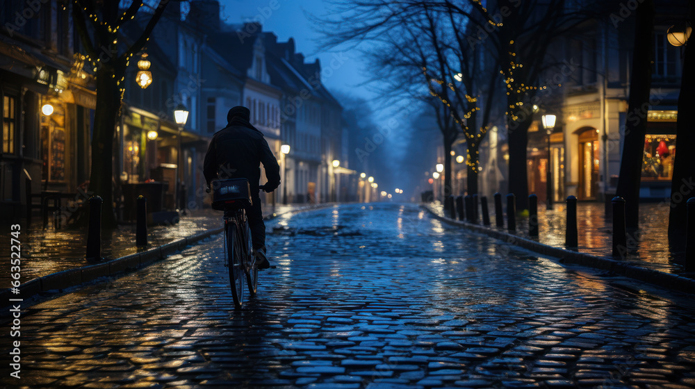 Blue Hour Biking: Paving the Way. Generative AI