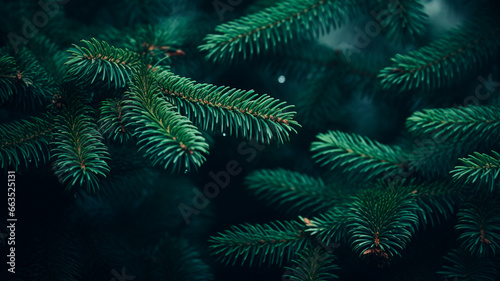 spruce tree with green needles