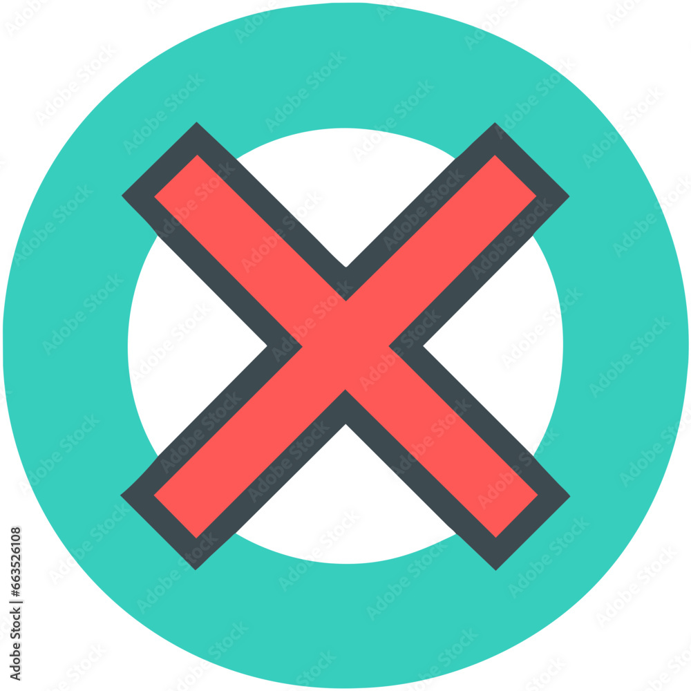 Obraz premium cross icon