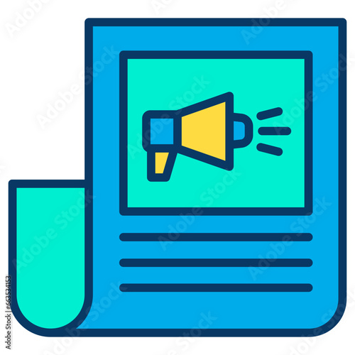 Lineal color News icon