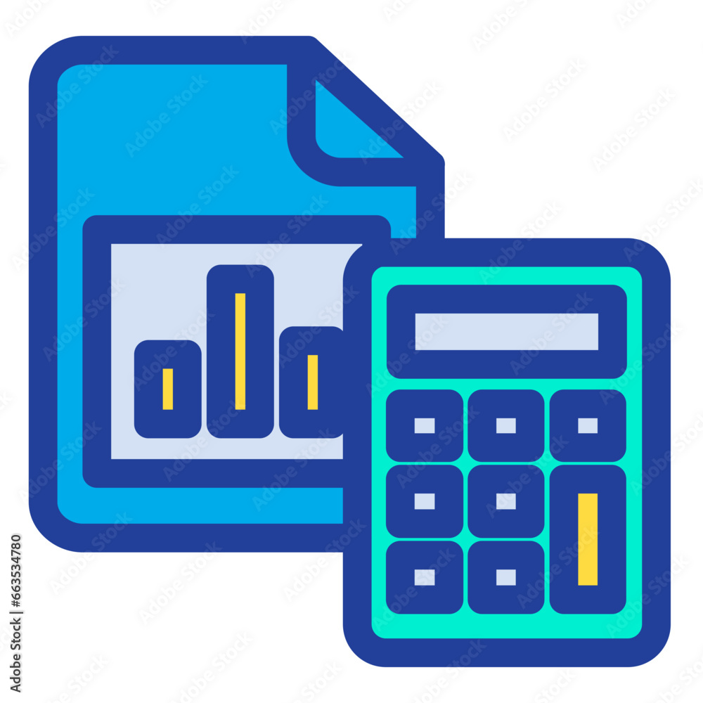 Lineal color Analytics documents icon Lineal color Analytics documents icon