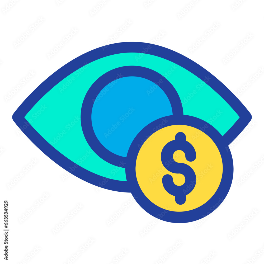 Lineal color Dollar View icon Lineal color Dollar View icon